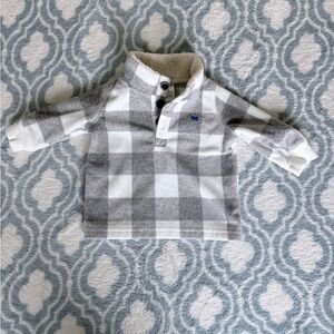 Carter's Gray Plaid Sweater Size 3 Months